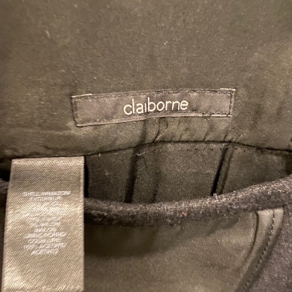 Mens Claiborne Wool Overcoat - Picture 3 of 3